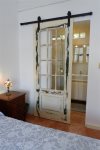 Ensuite with barn door feature